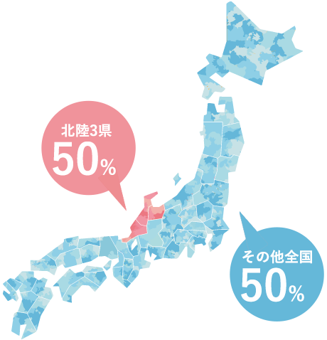 お客様の地域別割合