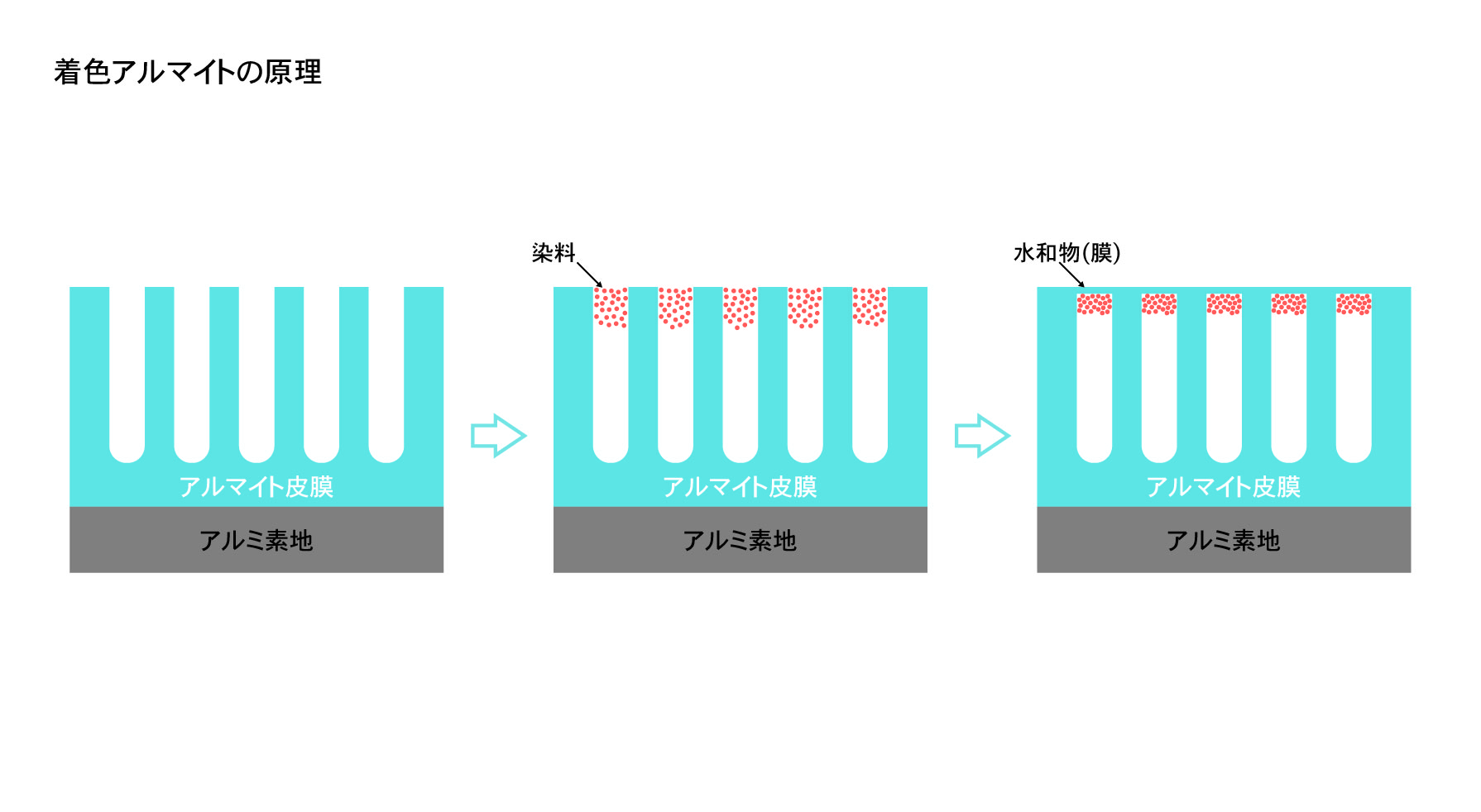 着色アルマイトの原理