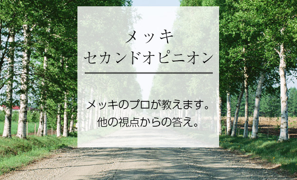 メッキセカンドオピニオン メッキのプロが教えます。他の視点からの答え。